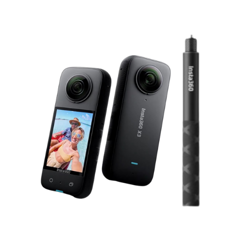 Insta360 X3 action 360 camera with/without 114cm Invisible Selfie Stick