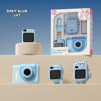 Samurai Y9 - 3 in 1 Kids Watch Camera Set (Dino/Unicorn/Deer/Rabbit/Cat)