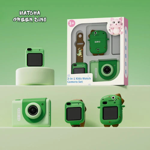 Samurai Y9 - 3 in 1 Kids Watch Camera Set (Dino/Unicorn/Deer/Rabbit/Cat)