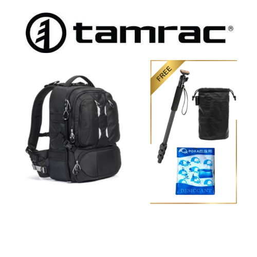 Tamrac Anvil Slim 11 Backpack with Medium Belt (T0210-1919) FREE Velbon Monopod + Goblin 5.3 lens pouch + Silica Gel 1 pack