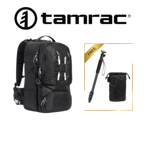 Tamrac Anvil 27 Backpack With Medium Belt (T0250-1919) FREE Velbon Monopod + Goblin 5.3 lens pouch