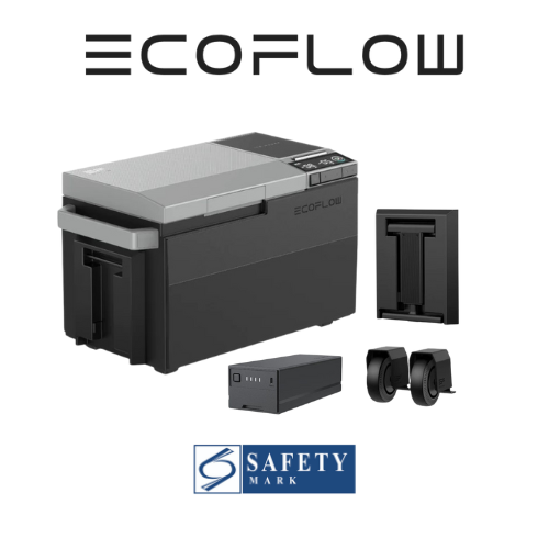 EcoFlow GLACIER Portable Refrigerator with Battery, Handle and Wheel - 2 Years Local Manufacturer Warranty