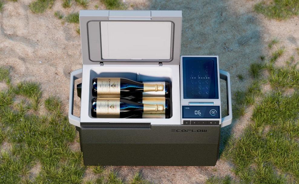EcoFlow GLACIER Portable Refrigerator with Battery, Handle and Wheel