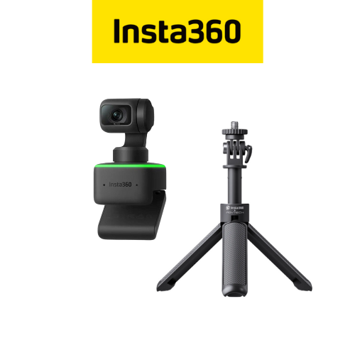 Insta360 Link (AI Powered UHD 4K Webcam) With 2 in 1 Mini Tripod - 1 Year Local Manufacturer Warranty