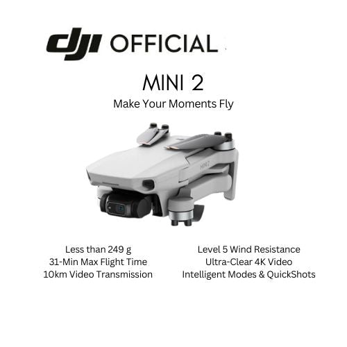 DJI Mini 2 Drone - 1 Year Local DJI Warranty