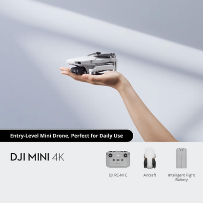 DJI Mini 4K Drone with 4K UHD Camera for Adults, Under 249 g, 3-Axis Gimbal Stabilization, 10km Video Transmission