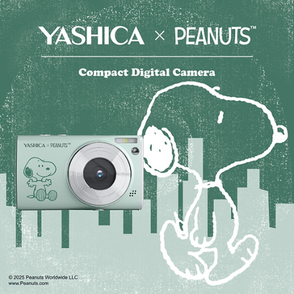 Yashica X Peanuts (Snoopy version) Compact Digital Camera DP-100 (Blue Sky/Sage)