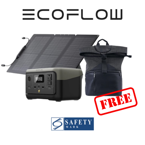 EcoFlow River 2 Portable Power Station With EcoFlow 60W Portable Solar Panel FREE River2 Bag - 3 Years Local Manufacturer Warranty
