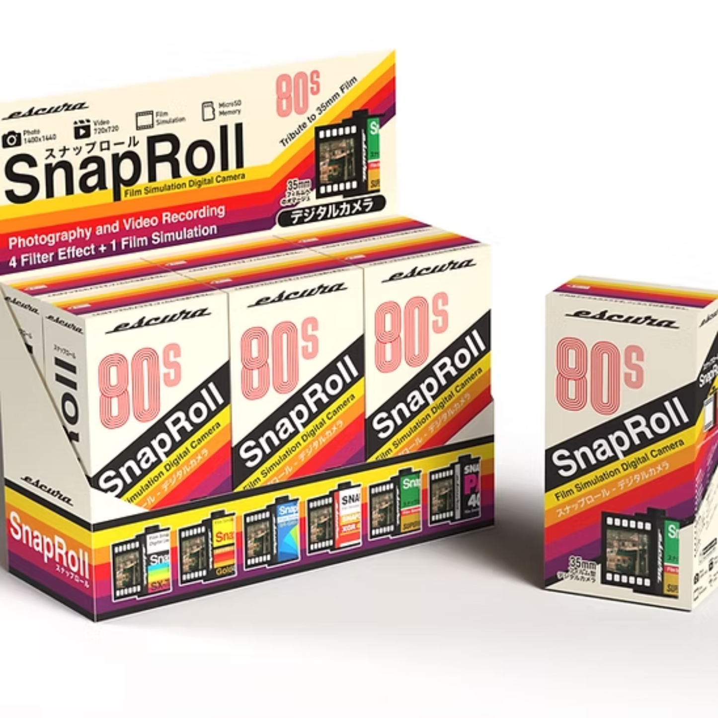 ESCURA SnapRoll Film Design Blind Box Digital Camera