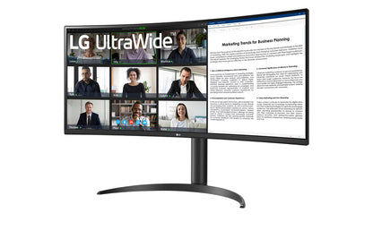 LG 34" UltraWide™ QHD Curved monitor with USB Type-C™ - 1 Year Warranty (34WR55QK-B)