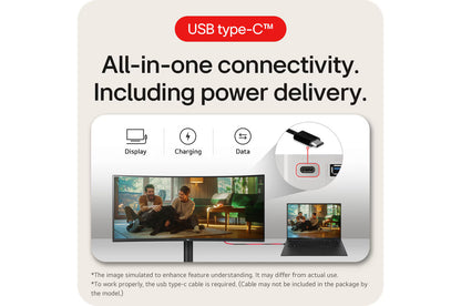 LG 34" UltraWide™ QHD Curved monitor with USB Type-C™ - 1 Year Warranty (34WR55QK-B)