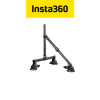 Insta360 Dual/Triple Suction Cup Car Mount with/without Insta360 Action Invisible Selfie Stick