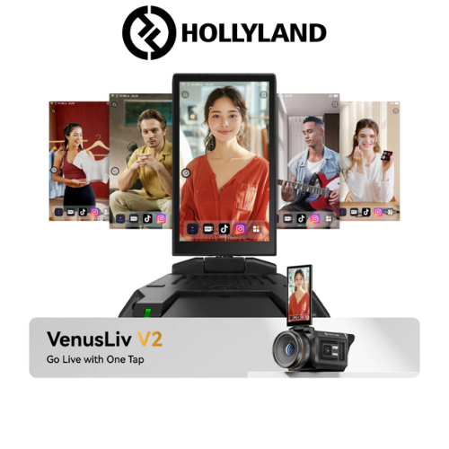 Hollyland VenusLiv V2 All-in-One Streaming Camera 4K30 6x Zoom One-tap Streaming