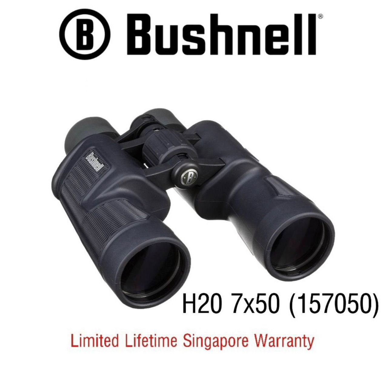 Bushnell Waterproof Binoculars H20  7x50 (157050) - Limited Lifetime Warranty