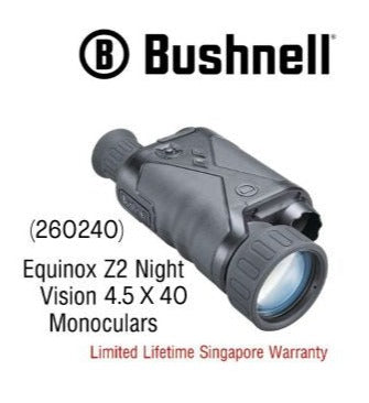 Bushnell Equinox Z2 (260240) Night Vision 4.5x40 Monocular - Limited Lifetime Warranty