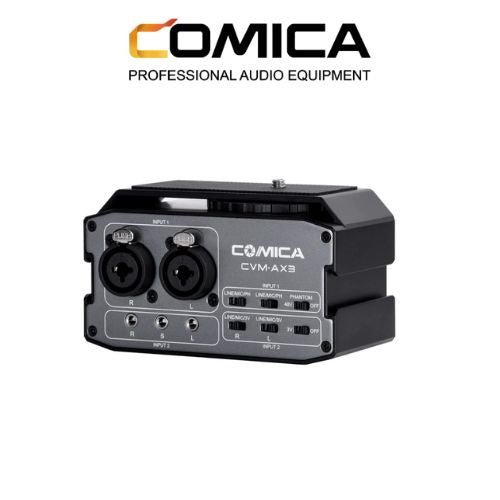 Comica CVM-AX3 DUAL XLR/6.35MM/3.5MM Video Audio Mixer