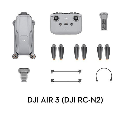 DJI Air 3 -Medium Tele & Wide-Angle Dual Primary Cameras | 46-Min Max Flight Time* | Omnidirectional Obstacle Sensing