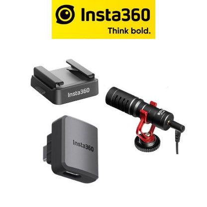 Insta360 Audio Kit - Accessory Shoe, Mic Adapter, Boya MM1