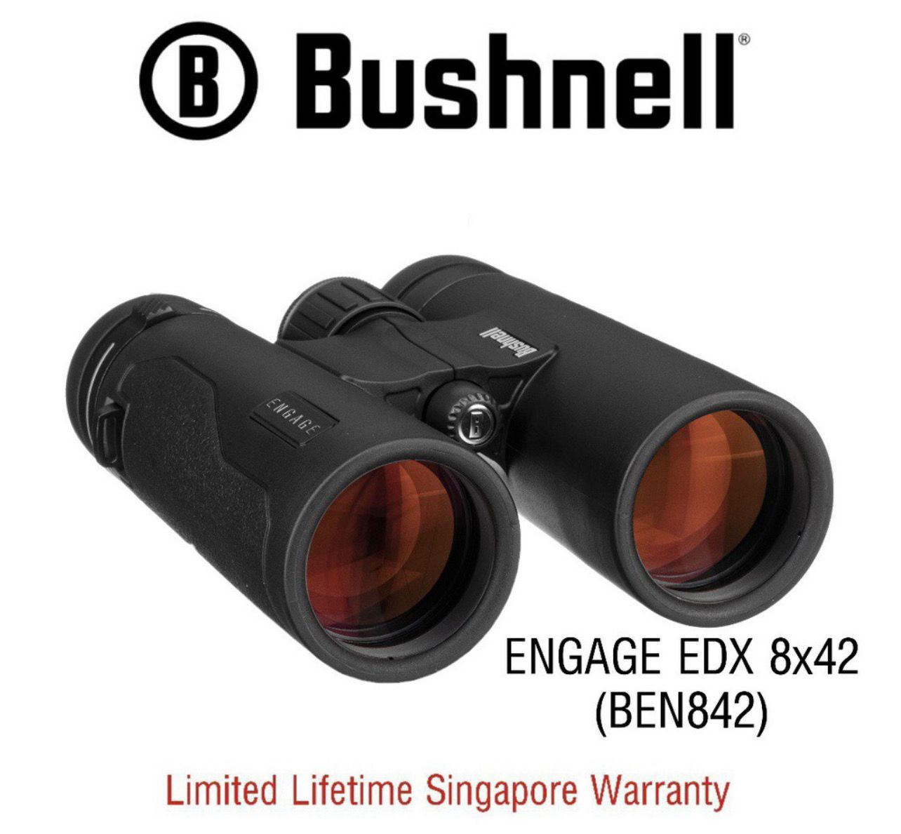 Bushnell Binoculars Engage EDX  8x42 (BEN842) - Limited Lifetime Warranty