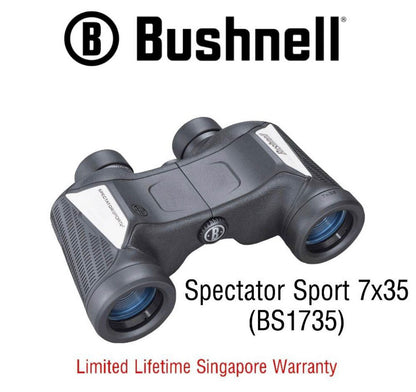 Bushnell Binoculars Spectator Sport 7x35 (BS1735) - Limited Lifetime Warranty