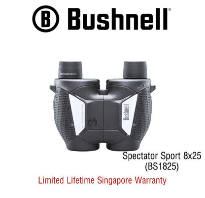 Bushnell Binoculars Spectator Sport 8x25 (BS1825) - Limited Lifetime Warranty