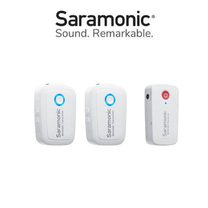 Saramonic Blink500 B2W (TXW +TXW +RXW) Dual-Channel Wireless Microphone System-1 Year Warranty