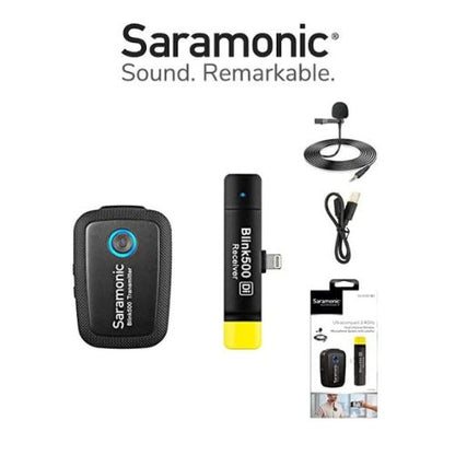 Saramonic Blink500 B3 (TX+RXDi) Dual-Channel Wireless Microphone System-1 Year Warranty