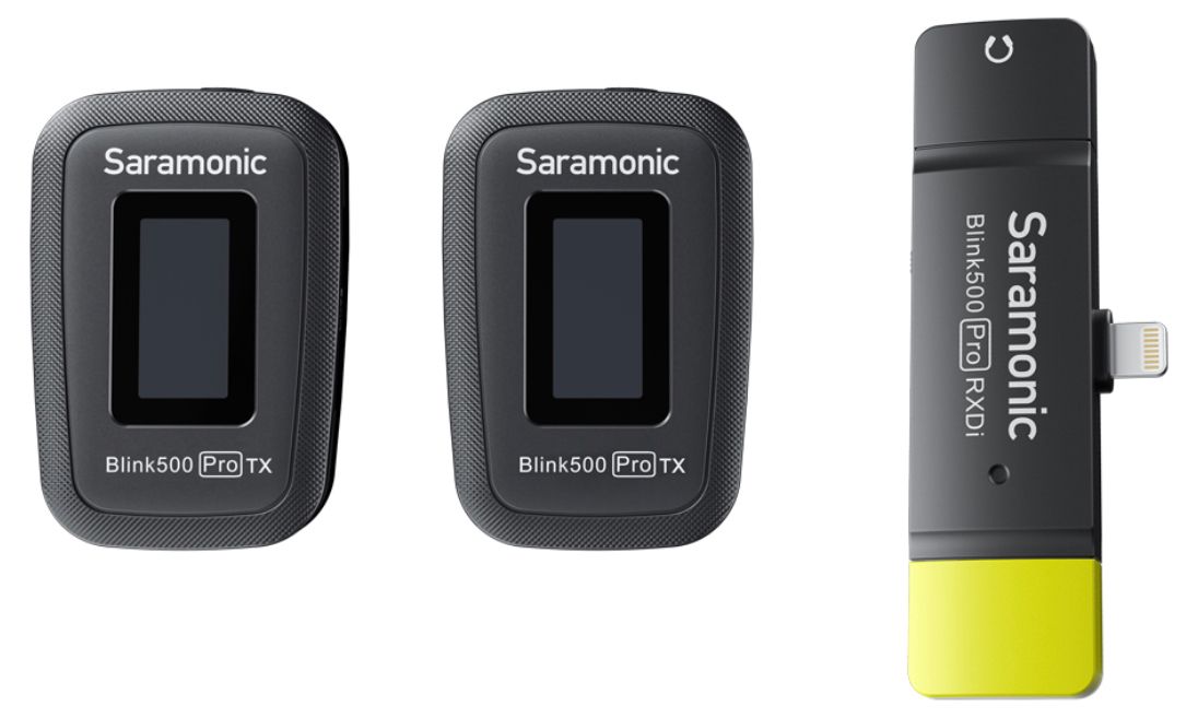 Saramonic Blink500 PRO B4 (PRO TX + PRO TX + PRO RXDi) wireless microphone system - 1 Year Warranty