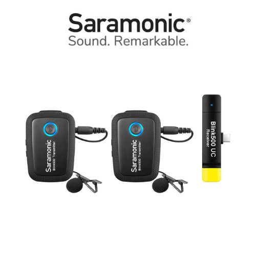 Saramonic Blink500 B6 (TX + TX + RXUC)Dual-Channel Wireless Microphone System-1Year Warranty