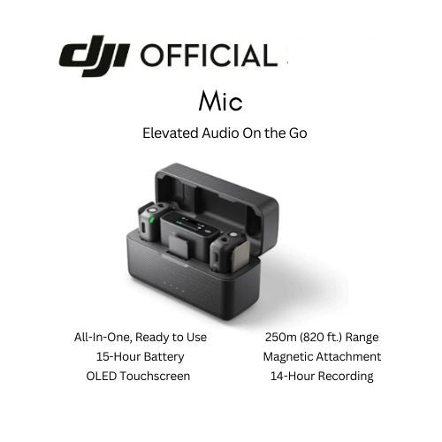 DJI Mic Transmitters - 1 Year Local DJI Warranty