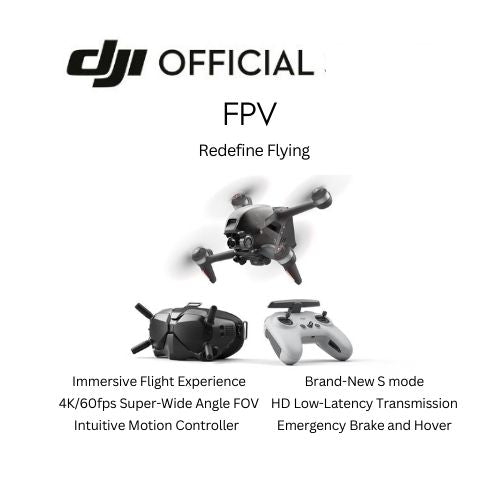 DJI FPV Combo FREE Sandisk 256GB Card - 1 Year Local DJI Warranty