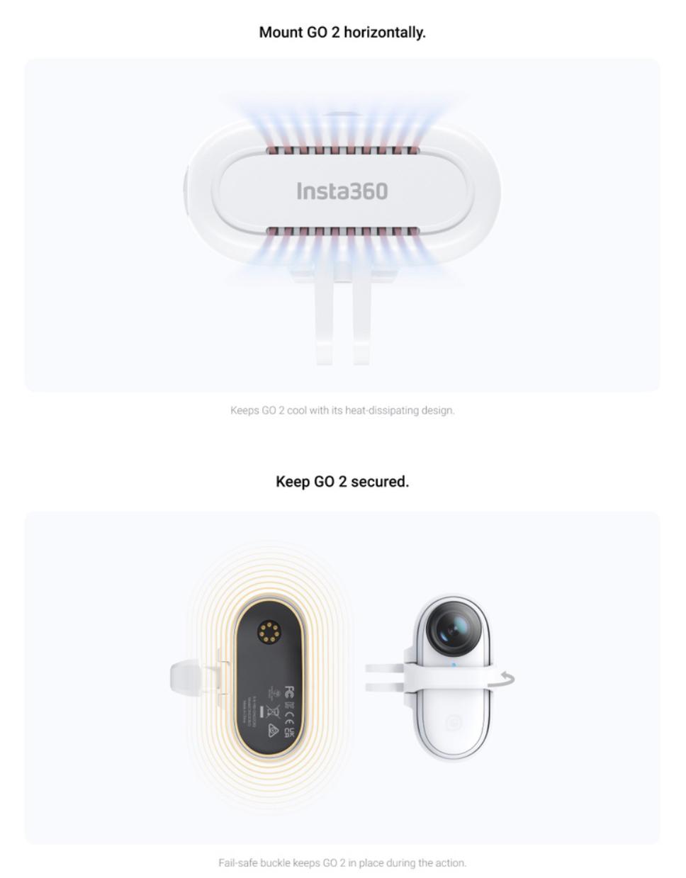 Insta360 GO2 USB Power Mount – Lau (International) Distribution Pte Ltd