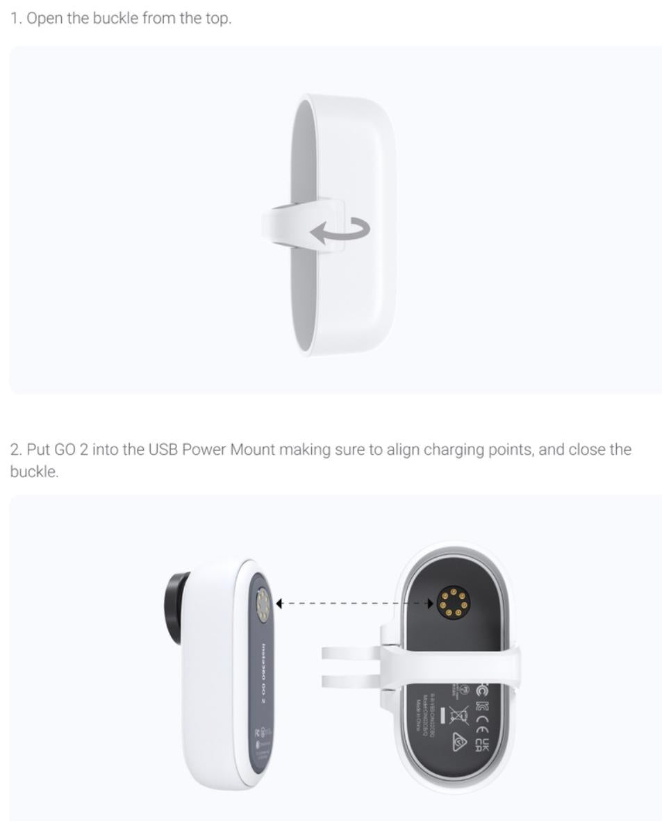 Insta360 GO2 USB Power Mount