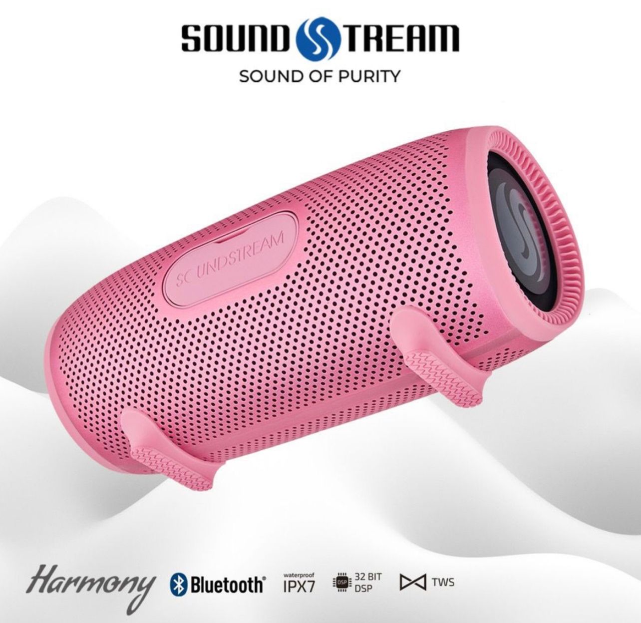 Soundstream(USA) HARMONY (IPX7/waterproof/portable/Bluetooth/Type C/Vivid Sound/Deep Bass) - 1 Year Warranty