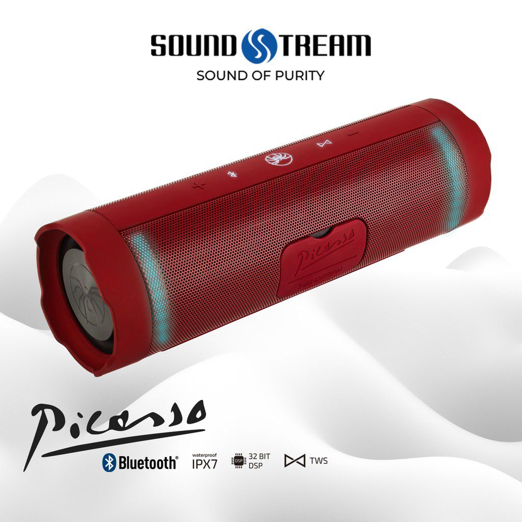 Soundstream (USA) PICASSO (IPX7 waterproof/portable/Bluetooth/Speaker/High fidelity) - 1 Year Warranty