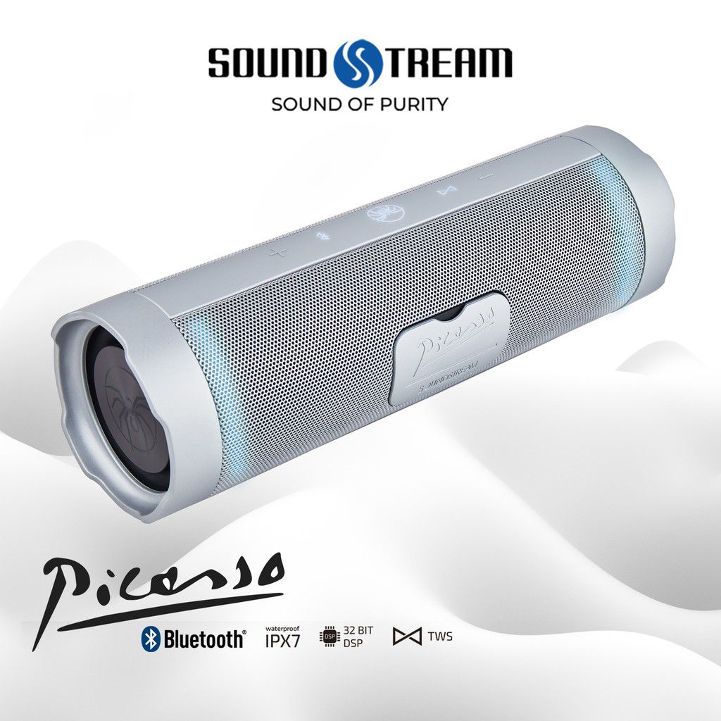 Soundstream (USA) PICASSO (IPX7 waterproof/portable/Bluetooth/Speaker/High fidelity) - 1 Year Warranty