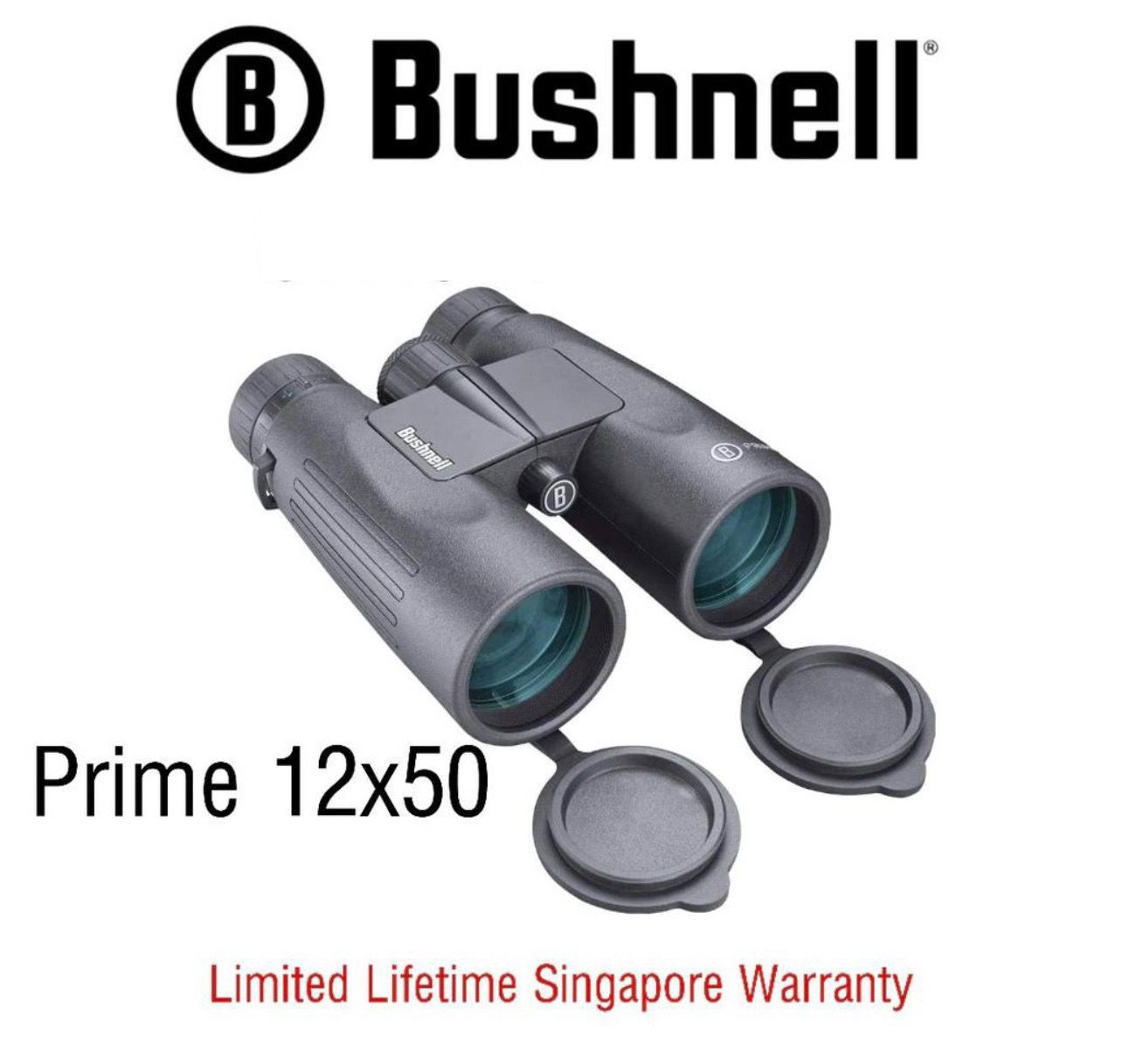 Bushnell Binoculars Prime 12x50 (BPR1250) - Limited Lifetime Warranty