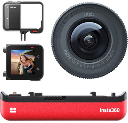 Insta360 ONE RS 1- Inch Edition -Standalone  With Invisible Selfie Stick & Sandisk microSD 128gb Card -1 Year Local Manufacturer Warranty