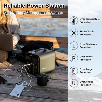 Gofort UA550 Portable Power Station/148800mAh/550Wh/Solar Generator- 1 Year Warranty