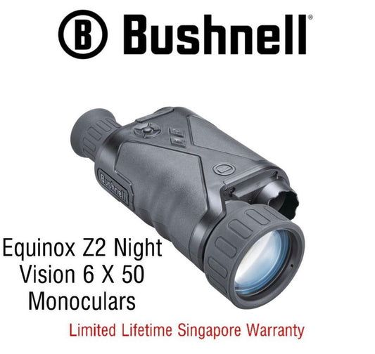 Bushnell EQUINOX™ Z2 Night Vision 6X50 Monocular (260250)- Limited Lifetime Warranty
