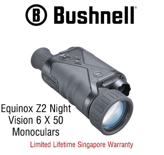 Bushnell EQUINOX Z2 Night Vision 6X50 Monocular (260250) FREE Air Duster - Limited Lifetime Warranty