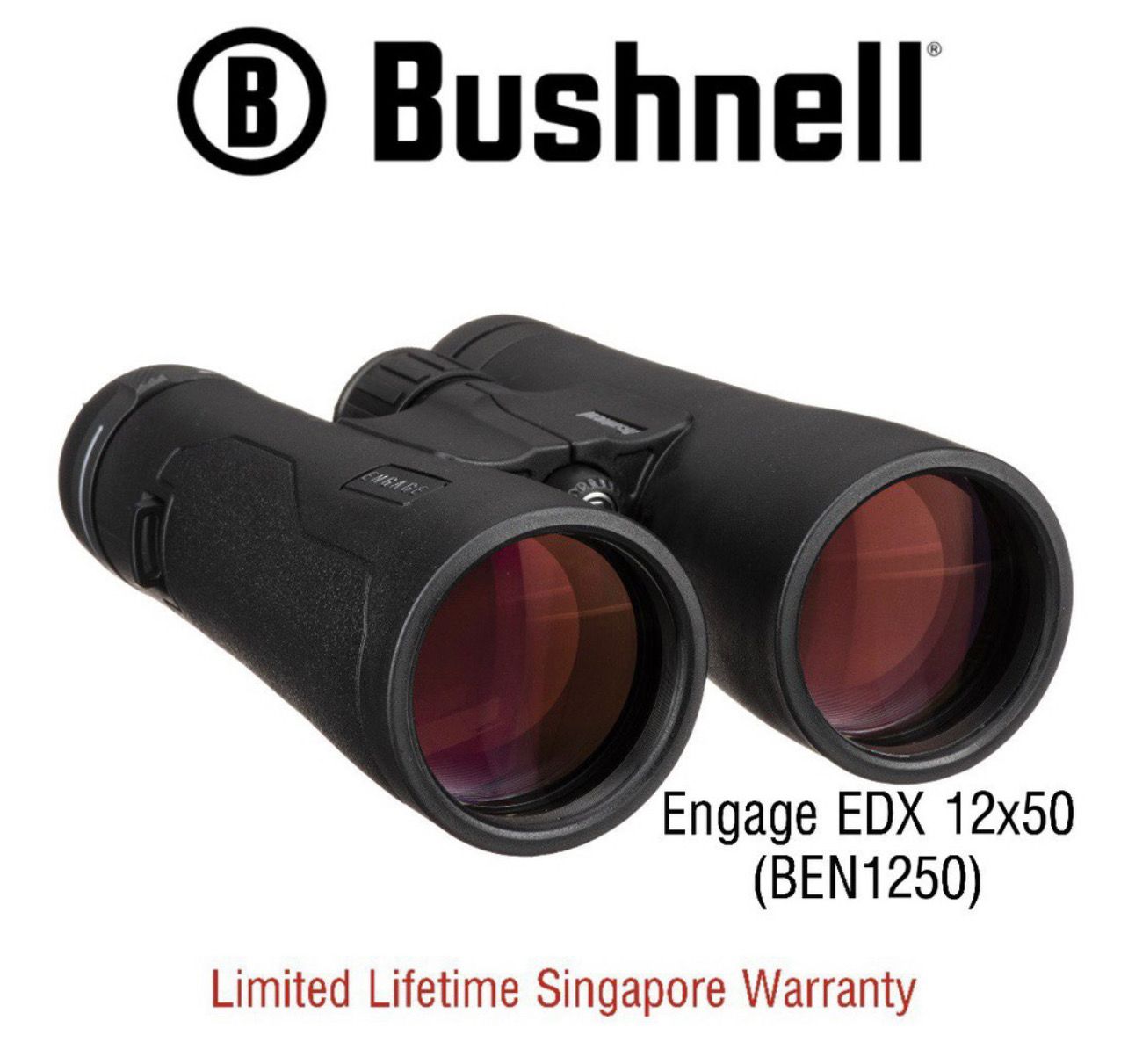 Bushnell Binoculars Engage EDX 12x50 (BEN1250) - Limited Lifetime Warranty