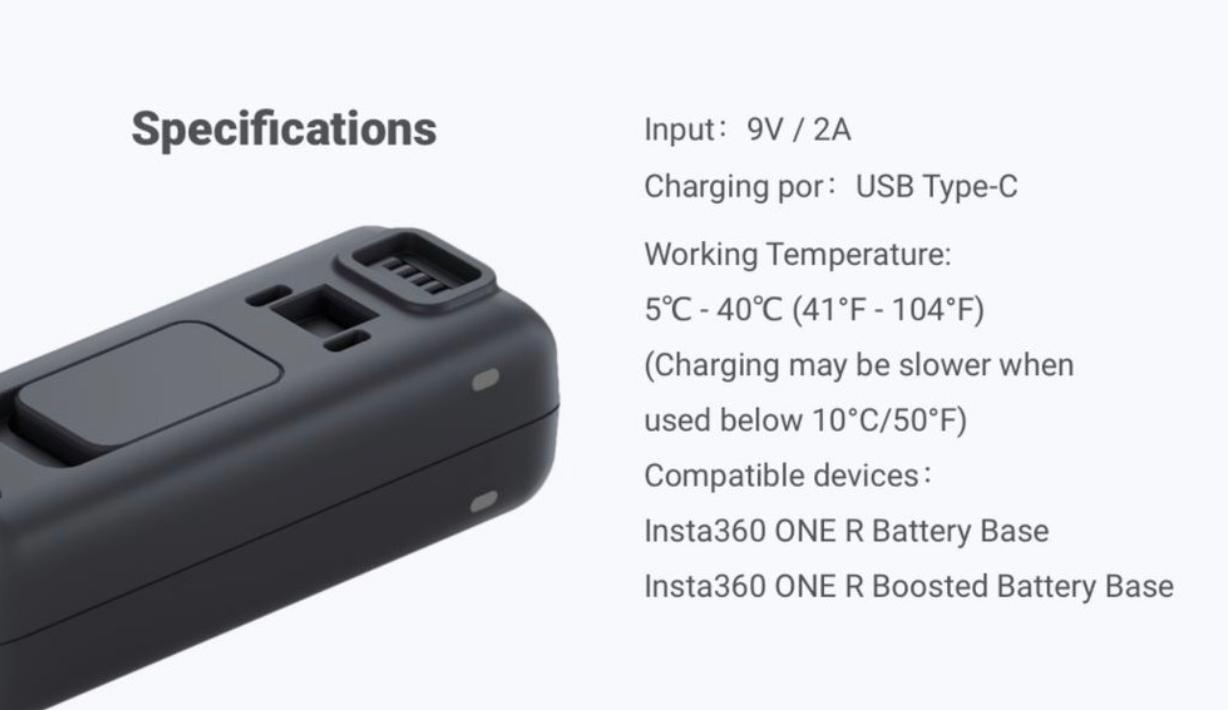 Insta360 One R/RS -Fast Charge Hub