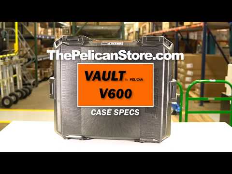 Pelican V600 Vault Large Equipment Case with Foam Black-Limited Lifetime Local Warranty