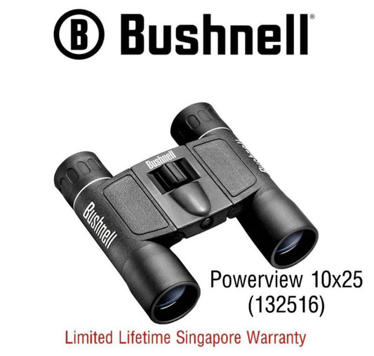 Bushnell Binoculars Powerview 10x25 (132516) - Limited Lifetime Warranty