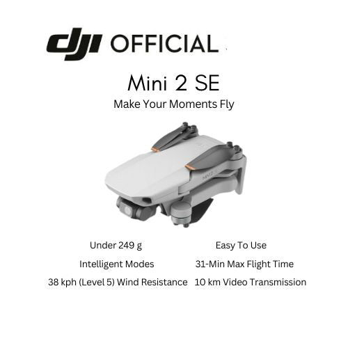 DJI Mini 2 SE Drone Free Memory Card 64gb - Ultralight 3-Axis Gimbal 2.7K Camera 249 grams Drone