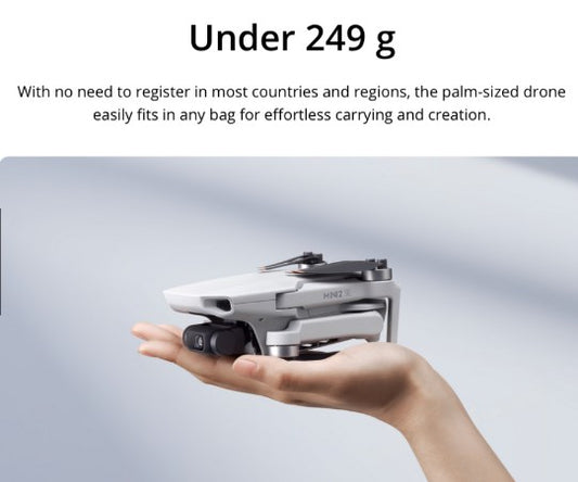 DJI Mini 2 SE Drone Free Memory Card 64gb - Ultralight 3-Axis Gimbal 2.7K Camera 249 grams Drone