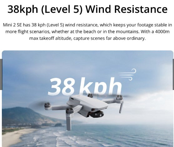 Mavic mini deals 2 wind resistance