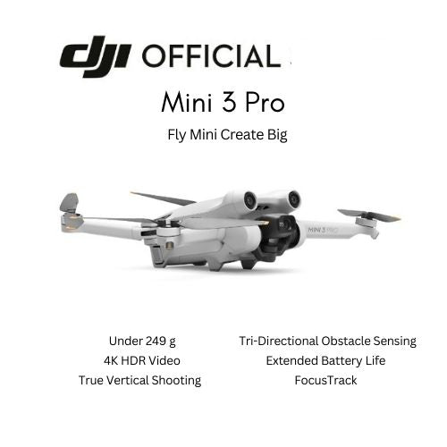 DJI Mini 3 Pro FREE 128GB memory card - 1 Year Local DJI Warranty