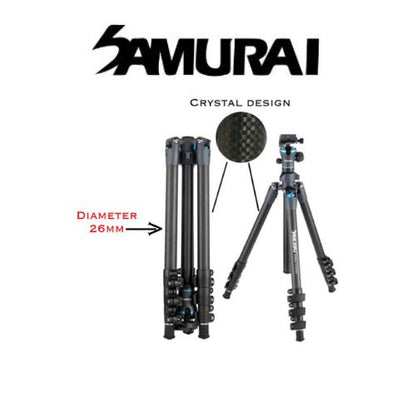 Samurai Professional Tripod Outdoor X-Carbon (Carbon Fiber)